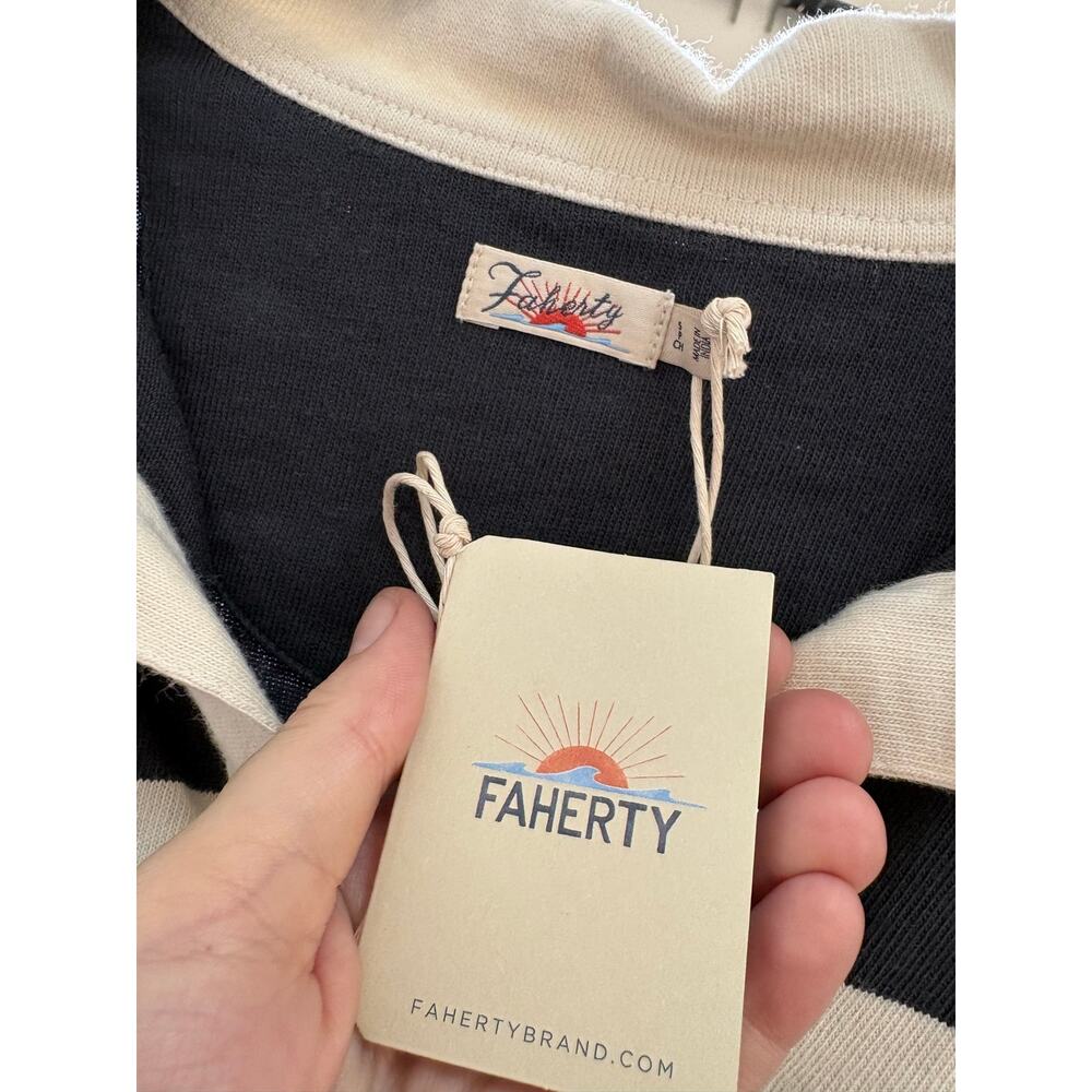 SMALL Faherty Rugby Jersey Polo Dress - Picture 2 of 5
